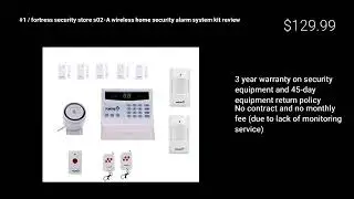 fortress security store s02  review   how to use s02 remote control  fortress security system