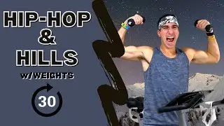 30 Minute Hip-Hop & Hills Spin Class With Weights
