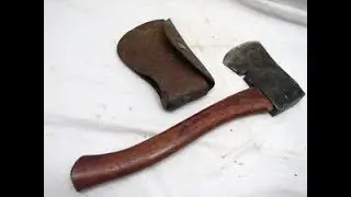 How to Sharpen Vintage Plumb Boy Scout Hatchet, New Patent Sharpener, Sharpening hatchets.