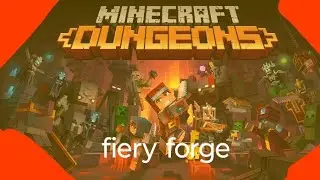 Minecraft dungeons:fiery forge-the floor is lava and destroy the Titan Redstone golem-game play 