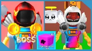 Opening Legendary Hat Crates - Roblox Mining Simulator