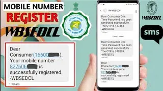 How to Register Mobile Number in wbsedcl online ✅ SMS 👍 Very Easy #wbsedcl #online #westbengal