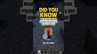 Did you know wool can stop sound from triggering Sculk sensors and shriekers in Minecraft?
