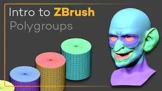 Введение в ZBrush 021 &mdash; Полигруппы! Очень простое выделение и множество техник создания!
