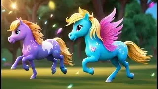 Pony Tails Go Swat Swat Swat | English Nursery Rhyme | Kids Songs | Baby Music
