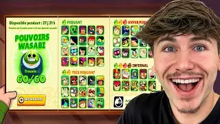JE TEST TOUS LES POUVOIRS WASABI SUR BRAWL STARS !! (Dinguerie)