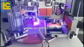 Automatic flatbed plastic rulers stationary UV Flat silk Screen Printing