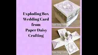 Part One - Exploding Box wedding Card with Meant to Be and Stitched Be Mine Dies from Stampin' Up!