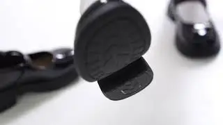 Change into a pair of small leather shoes