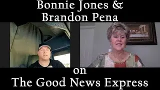 Bonnie Jones and Brandon Pena on the Good News Express