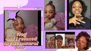 I relaxed my natural 4C hair for the first time | GRWM | Story time & errands | Zimbabwean YouTuber