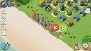 Boom Beach Upgrading Masterpiece Statue to 30