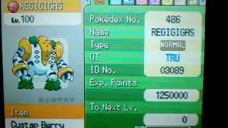 Pokemon Event Regigigas