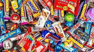 Satisfying ASMR Video Lollipop CandyGummy Chocolate Candy Unboxing Video