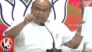Corruption In Palamuru Rangareddy Project Works, Alleges Nagam Janardhan Reddy | V6 News