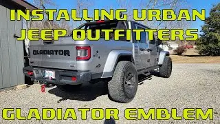 Installing Urban Jeep Outfitters Gladiator Emblem