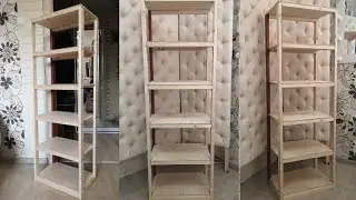 Стеллаж, плетённый из искусственного ротанга. Часть 1-ая 