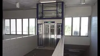 Sweden, Stockholm, Handen train staion, 2X SMW elevator - playing games while going up