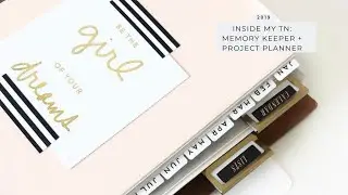 My TN Set Up | Memory Keeping + Project Planning | Sequins & Paper