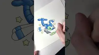 Drawing a shiny yanma