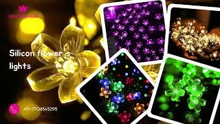 Silicon flower lights