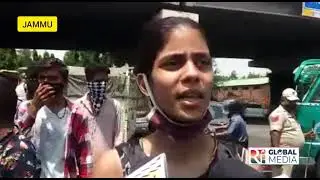 10th class students Protest against JK Board to Demand for Mass Promotion