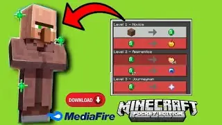 Minecraft pe OP trading mod/addon | mcpe top addon | villager trade op item mod mcpe