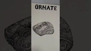 Inktober 2025 Day 17 Ornate | Pen and ink sketch #inktober2025 #artshorts