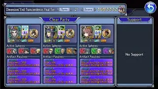 DFFOO #1054 - Dimensions' End: Transcendence, Final Tier!!