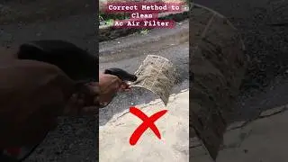 Correct method to Clean AC Air filter | How to Cleaning Air Conditioner Filter at Home 🔥 #accleaning