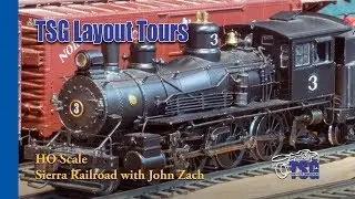 HO Scale DCC Layout Tour Sierra Railroad '55 with John Zach