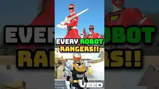 Все роботы-рейнджеры из Power Rangers #powerrangers #redranger #powerrangersturbo #shorts #tommyo...
