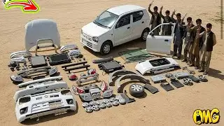 Toyota Alto Car Complete Restoration || How Scrapped Car are Rebuilt in 3rd World is Mind Blowing ||