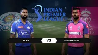 Cricket 24 Indian Premier League - MI vs RR Matches 50 Gameplay ( 4K 60 FPS )