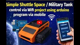 WiFi Controlled Shuttle Space / Military Tank Robot using Arduino NodeMCU | Mobile Control
