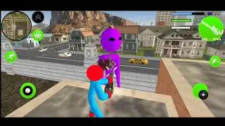 Stickman Rope Hero ~ Stickman Spider Rope Hero -Kill Giant Stickman- Gameplay Walkthrough HD.