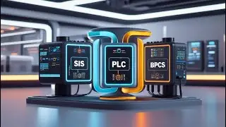 Difference between SIS, PLC and BPCS Systems (SIS 🔴 + PLC 🔵 + BPCS 🟢