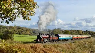 Steaming through Sunny Burrs - East Lancs Railway 46441 and 80097 - 29th October 2025