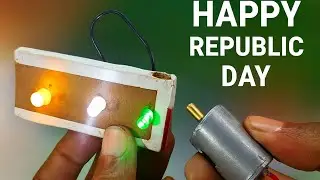 Republic Day DIY: Tricolor LED & Motor Circuit