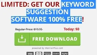 FREE SOFTWARE Keyword Suggestion Tool upgrade for Resale Rights after download