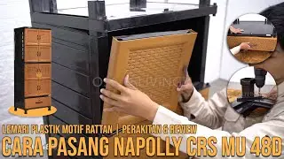 CARA PASANG NAPOLLY CRS MU 48D LEMARI PLASTIK MOTIF RATTAN | OSCARLIVING™