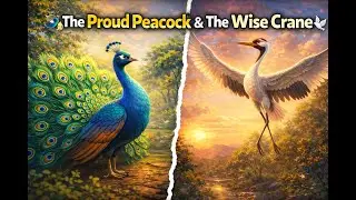 The Proud Peacock & The Wise Crane 🦚🕊️ | Moral Story for Kids