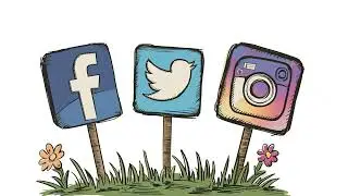 Social Media Icons stock animation on white background 4k popular online services
