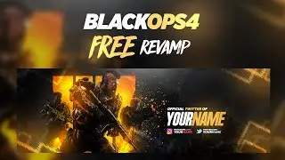 Black Ops 4 Revamp Template FREE (Twitter Header, Youtube Banner and Avi FREE) | Fusion Graphics