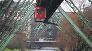 Wuppertaler Schwebebahn mitfahrt in 2013 Führerstandsmitfahrt