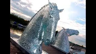 The Kelpies canter to the Crinan Canal!