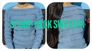 SCOOP NECK SWEATER ❤️