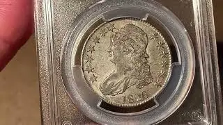 1826 O.104 Capped Bust Half Dollar, PCGS AU55 CAC