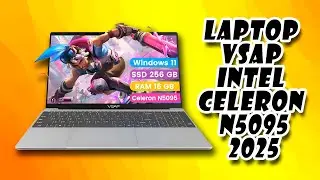 🔥 Laptop VSAP Intel Celeron N5095 16g Ram 256g Ssd Color Plateado 15.6in 1920x1080 ✅ (2025!!!)