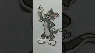 Tom drawing of tom and Jerry cartoon ||very beautiful|#art#drawing #tom #cartoon #shorts